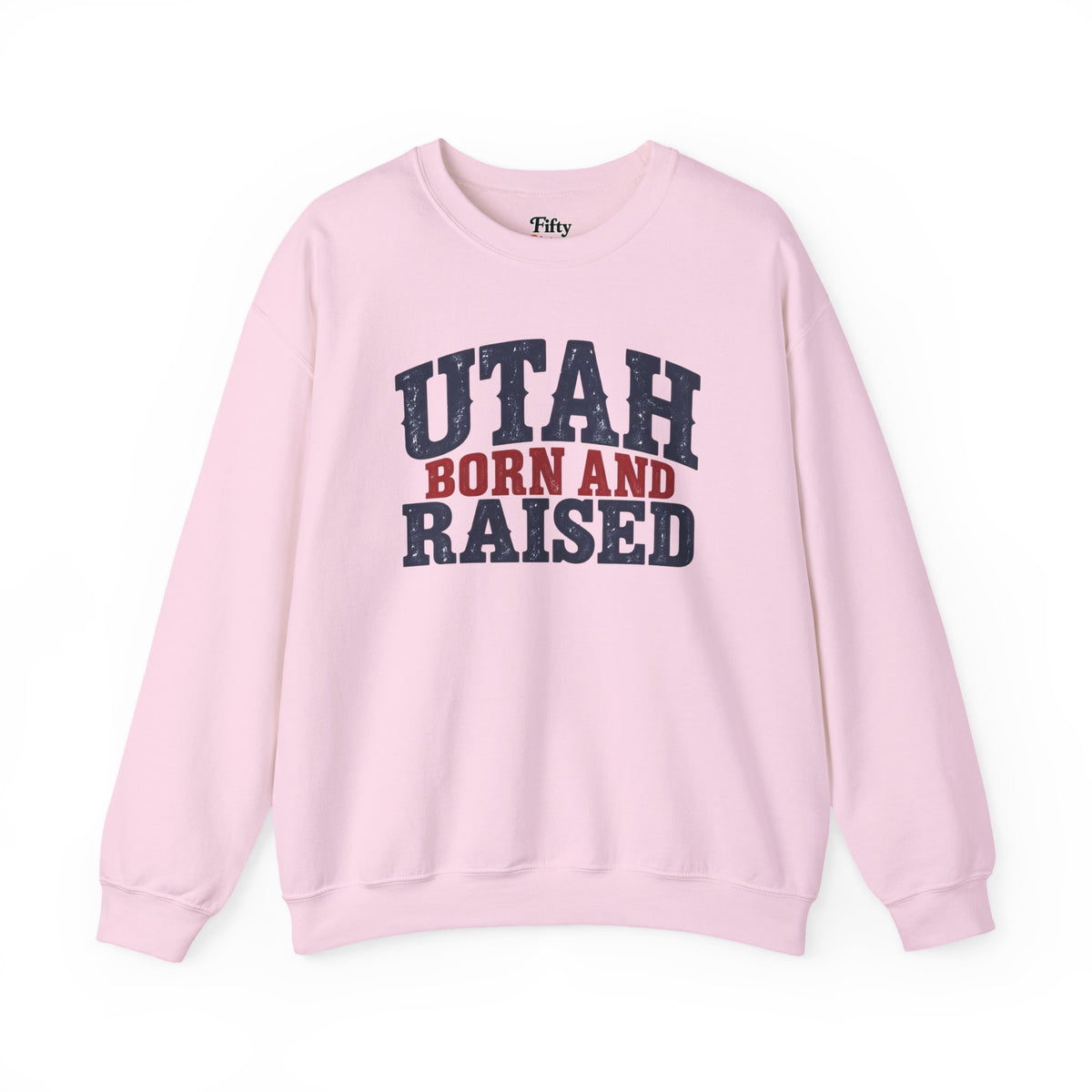 Utah Born and Raised Vintage Americana Unisex Sweatshirt Graphic
