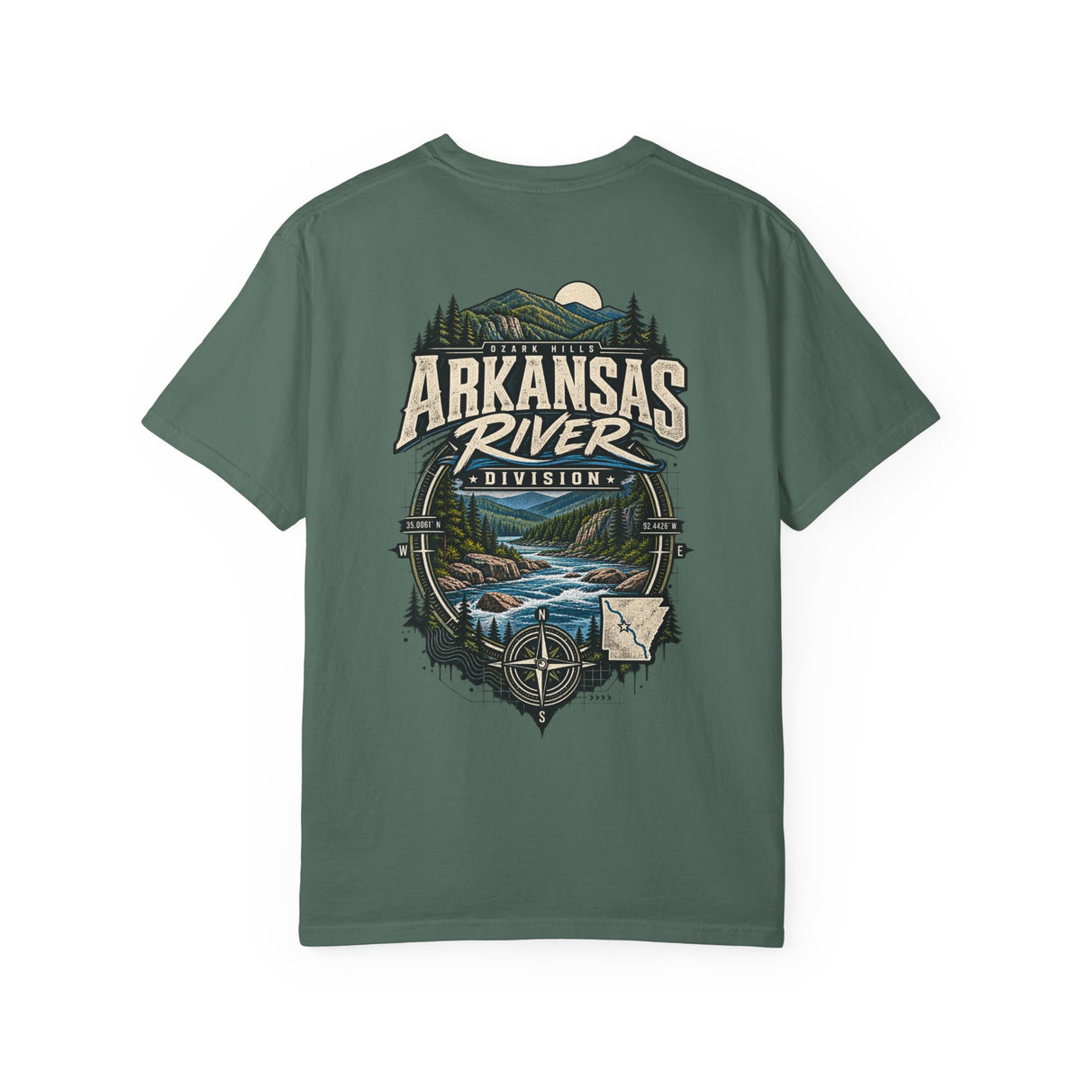 Arkansas River Division Unisex Comfort Color 1717 Streetwear Graphic Tee