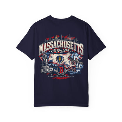 Massachusetts Street Legacy Unisex Comfort Color 1717 Streetwear Graphic Tee
