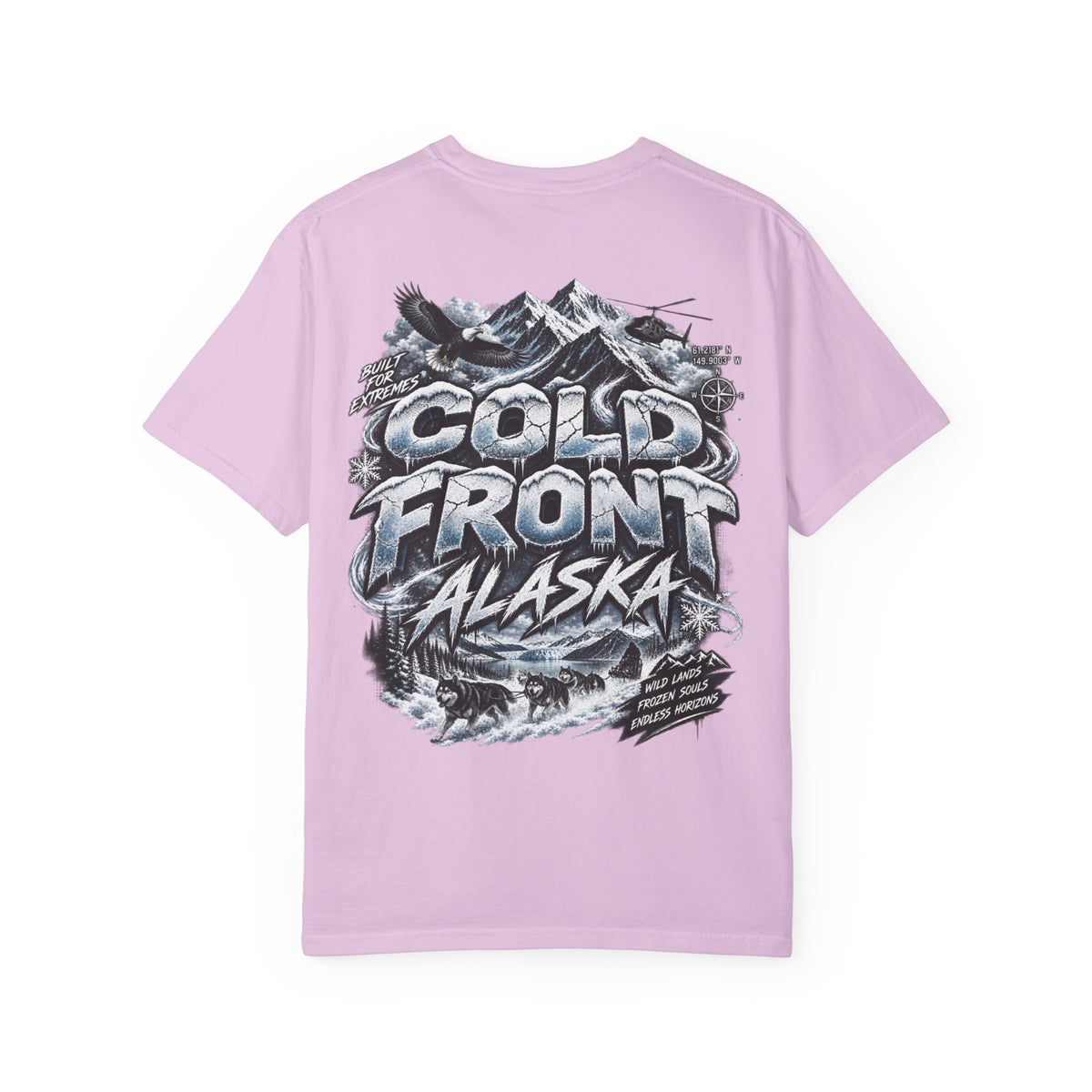 Alaska Cold Front  Unisex Comfort Color 1717 Streetwear Graphic Tee