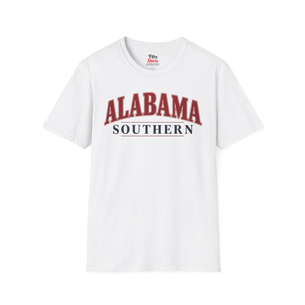 Alabama Southern Unisex Softstyle T Shirt State Name Graphic Tee
