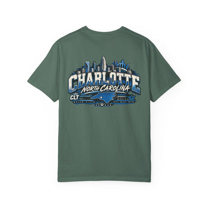 Charlotte North Carolina Unisex Comfort Color 1717 Streetwear Graphic Tee
