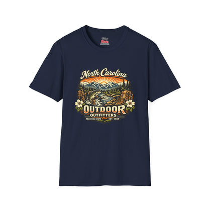 North Carolina Outdoor Outfitters Unisex Softstyle T Shirt State Pride Graphic Tee Collections FS03