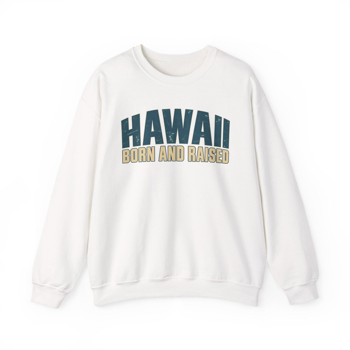Hawaii Born and Raised Premium Surf Unisex Sweatshirt Graphic