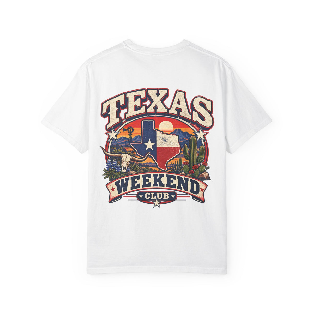 Texas Weekend Club Unisex Comfort Color 1717 Streetwear Graphic Tee