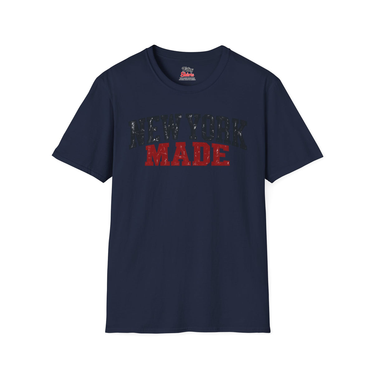 New York Made Unisex Softstyle T Shirt State Name Graphic Tee