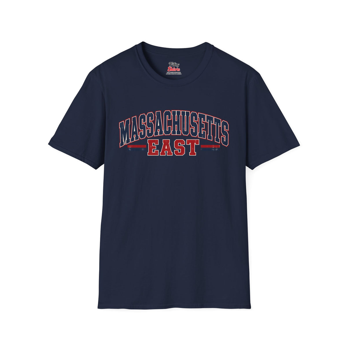 Massachusetts East Unisex Softstyle T Shirt State Name Graphic Tee