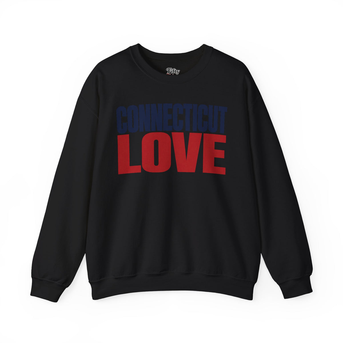 Connecticut Love Unisex Crewneck Sweatshirt State Name Graphic