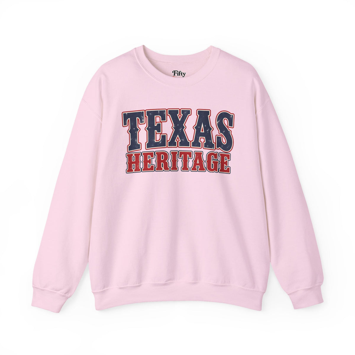 Texas Heritage Unisex Crewneck Sweatshirt State Name Graphic