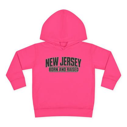 New Jersey Born and Raised Modern Streetwear Unisex Toddler Pullover Fleece Hoodie