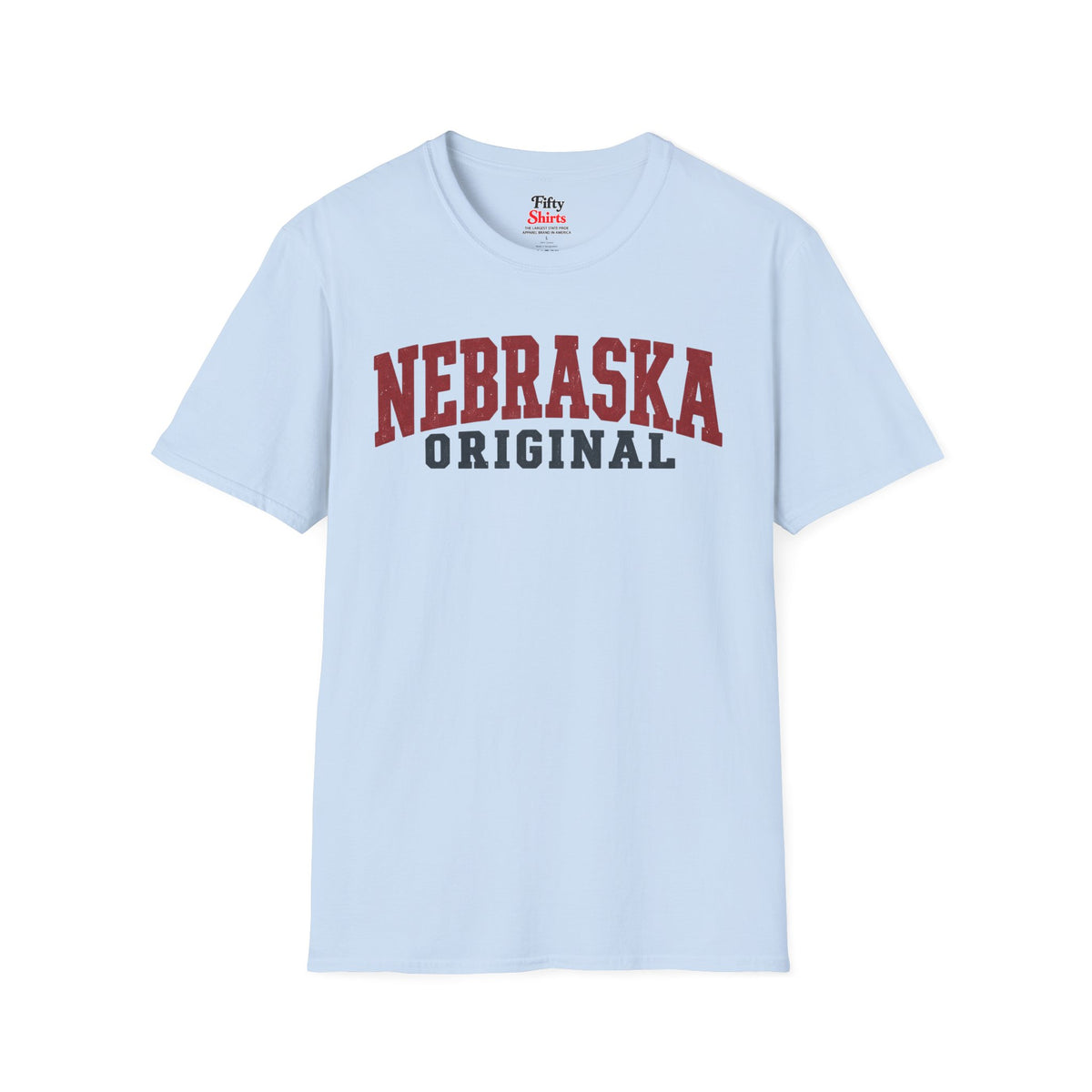 Nebraska Original Unisex Softstyle T Shirt State Name Graphic Tee