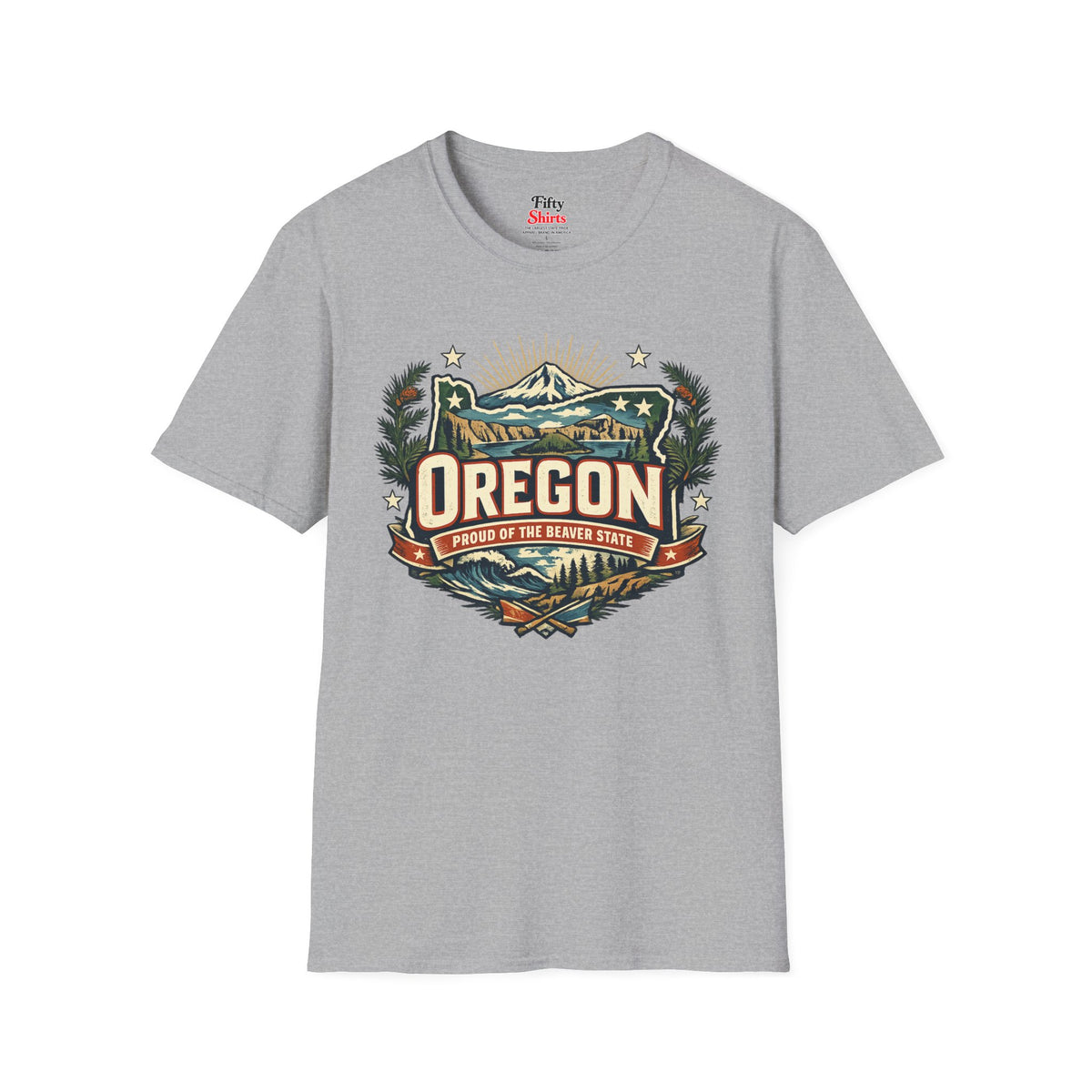 Oregon State Pride Unisex Softstyle T Shirt State Pride Graphic Tee Collections FS03