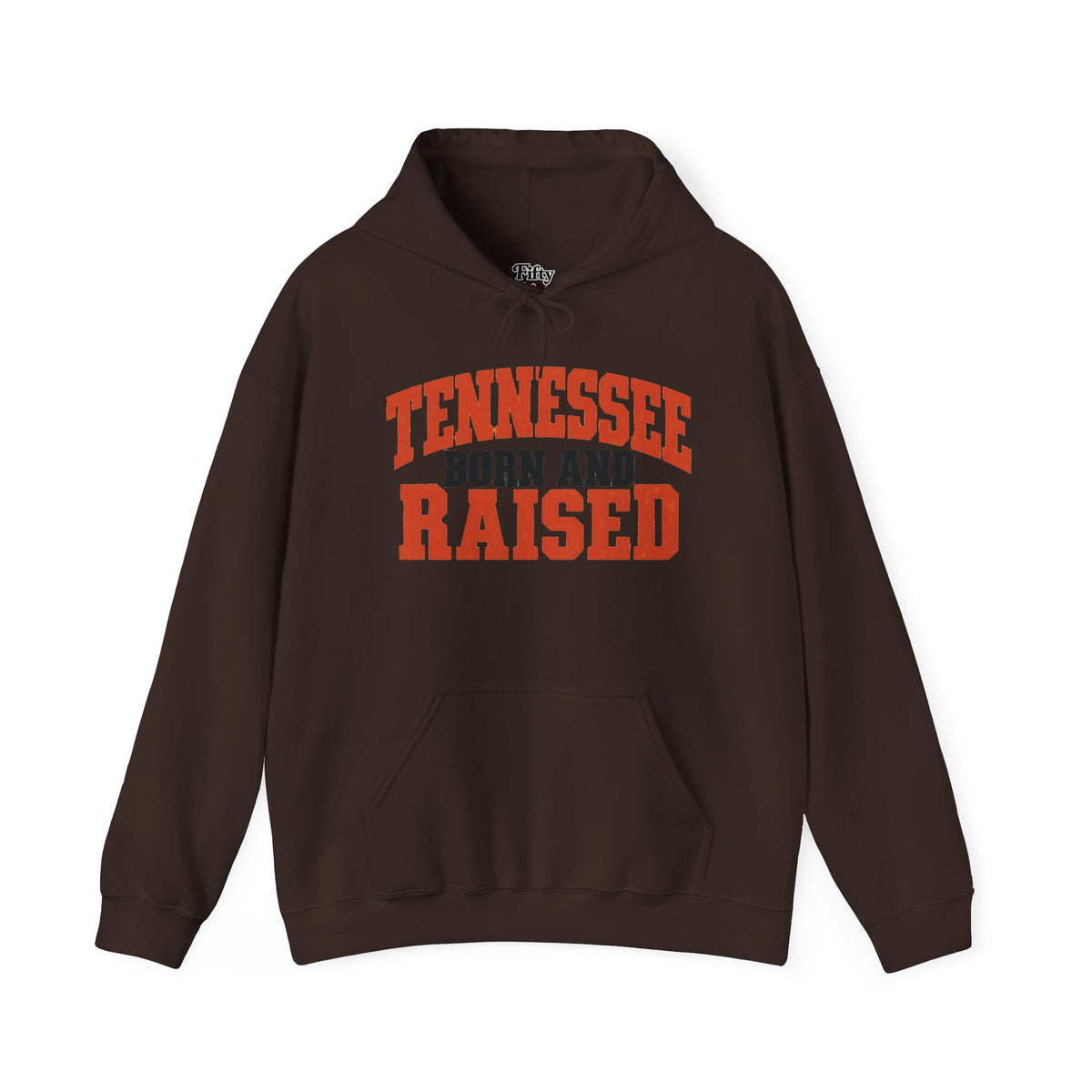 Tennessee Born And Raised Unisex Hoodie State Name Graphic