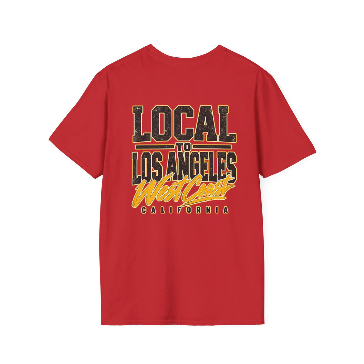 Local to Los Angeles West Coast California Unisex Softstyle Graphic Tee
