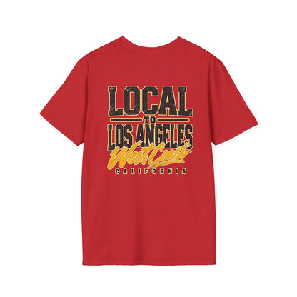 Local to Los Angeles West Coast California Unisex Softstyle Graphic Tee