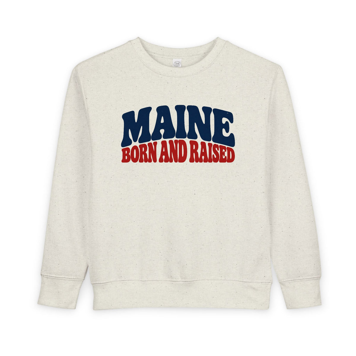 Maine Born and Raised Retro Americana Unisex Toddler Sweatshirt