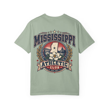Mississippi Athletic Club Unisex Comfort Color 1717 Streetwear Graphic Tee