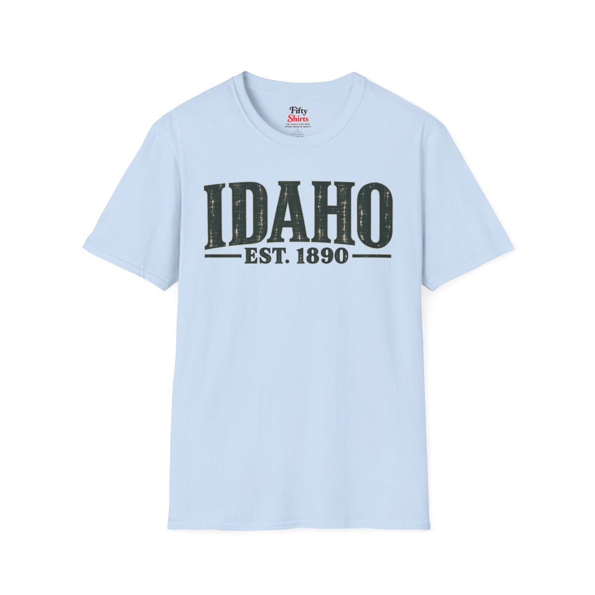 Idaho Est 1890 Unisex Softstyle T Shirt State Name Graphic Tee