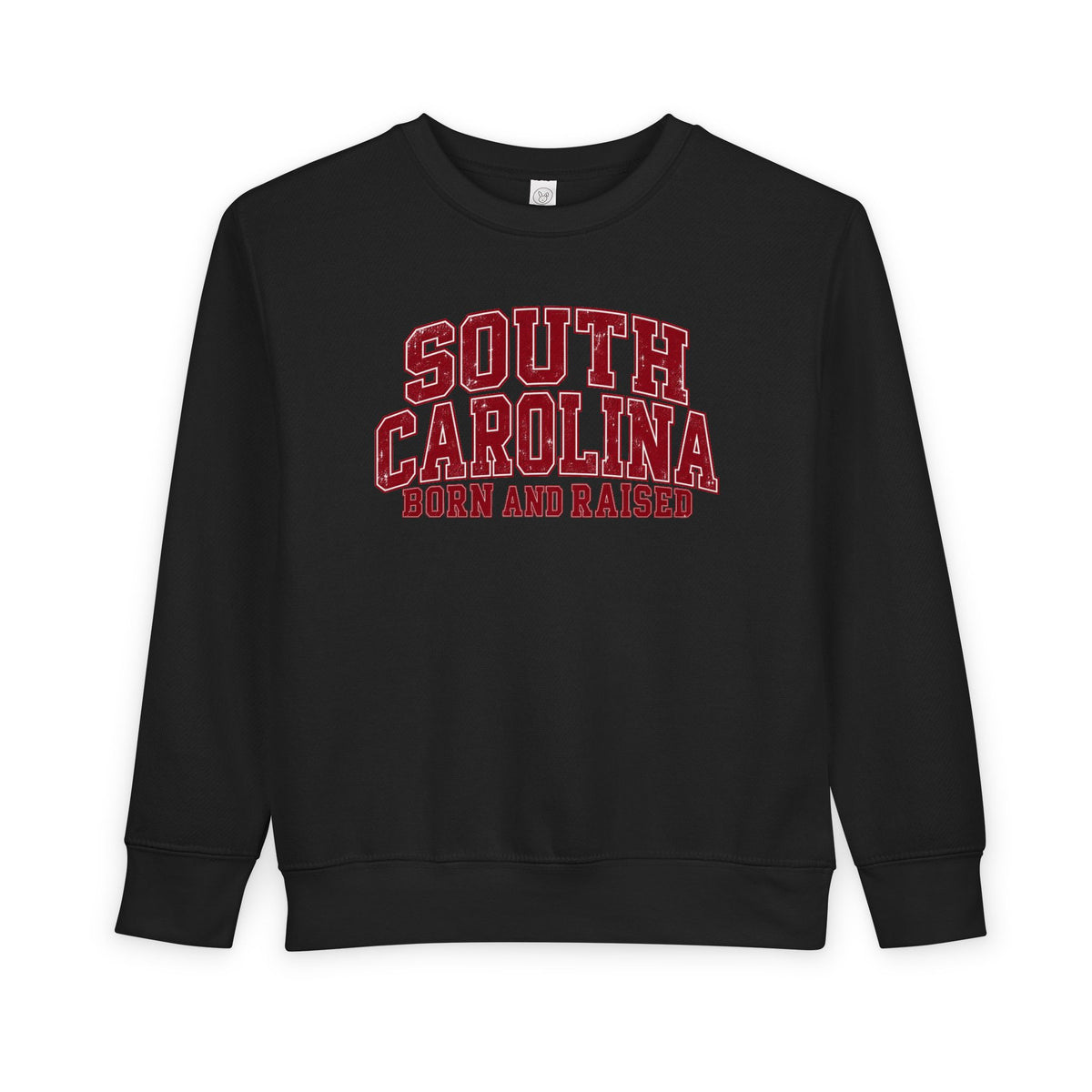 South Carolina Born and Raised Vintage Collegiate Unisex Toddler Sweatshirt