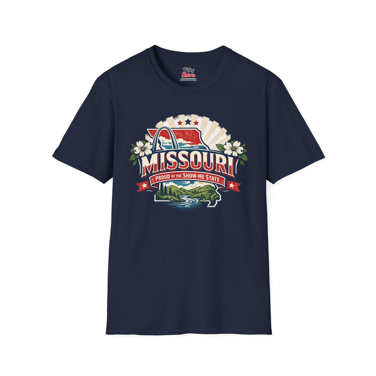 Missouri State Pride Unisex Softstyle T Shirt State Pride Graphic Tee Collections FS03
