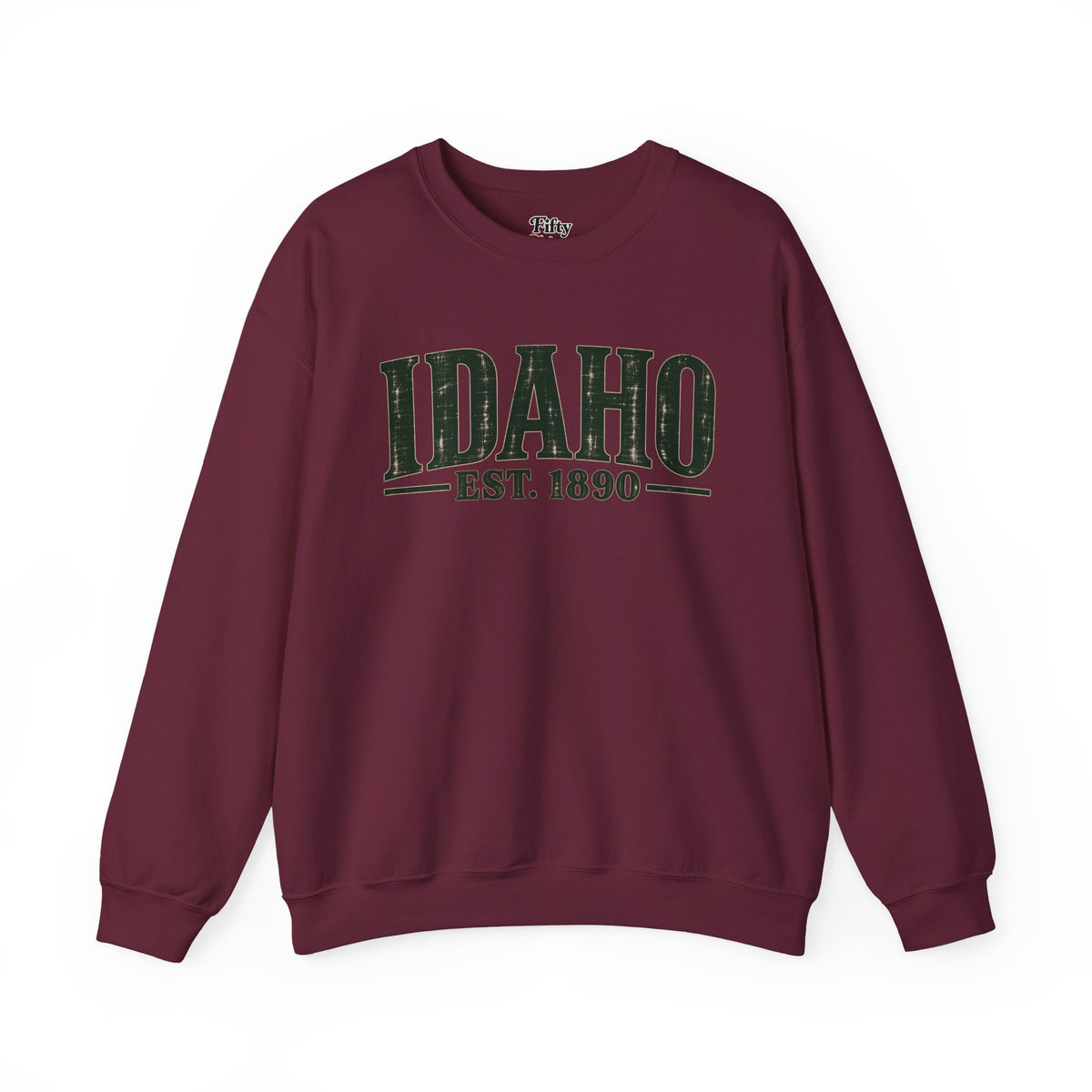 Idaho Est 1890 Unisex Crewneck Sweatshirt State Name Graphic