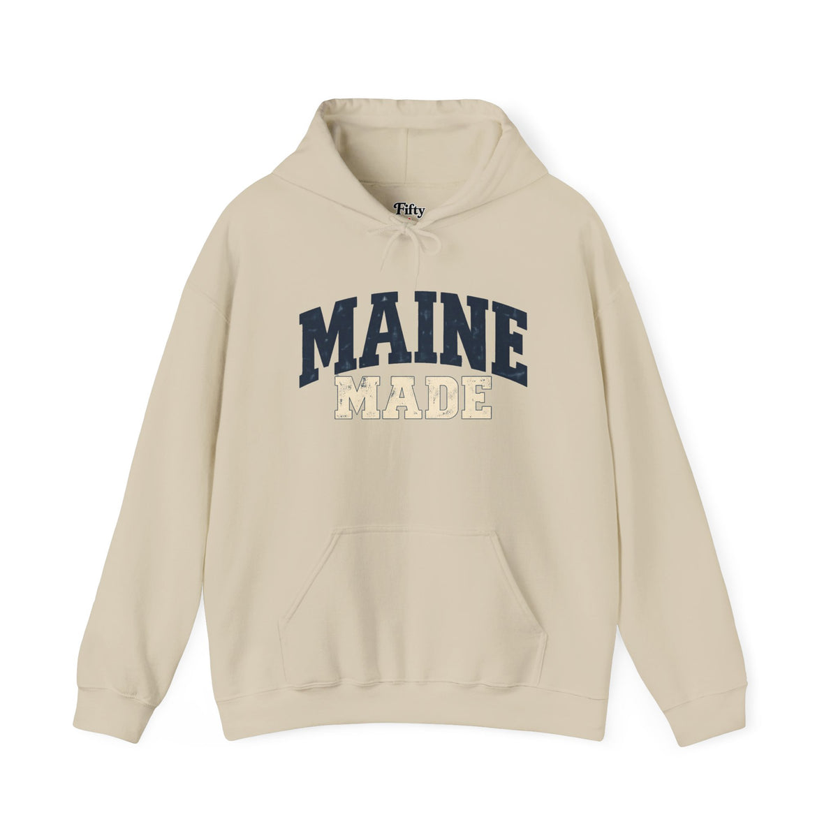 Maine Made Unisex Hoodie State Name Graphic