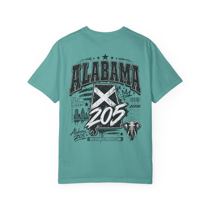 Alabama 205 Unisex Comfort Color 1717 Streetwear Graphic Tee