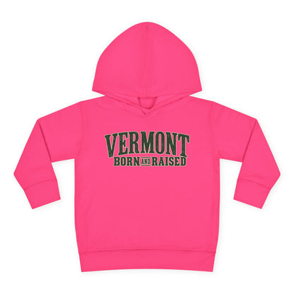 Vermont Born and Raised Premium Vermont Heritage Unisex Toddler Pullover Fleece Hoodie