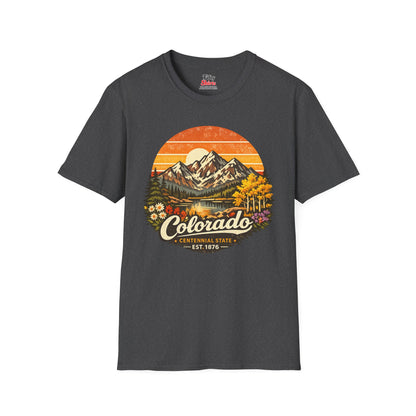 Colorado Mountain Sunset Unisex Softstyle T Shirt State Pride Graphic Tee Collections FS03