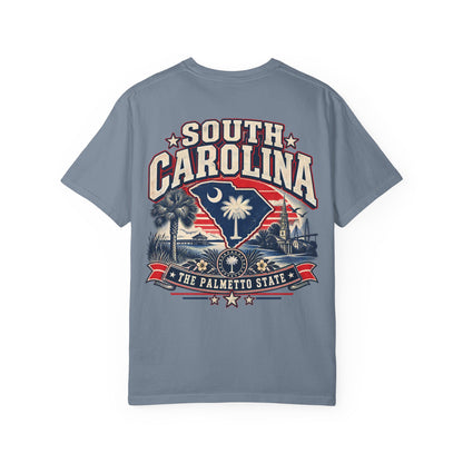 South Carolina The Palmetto State Unisex Comfort Color 1717 Streetwear Graphic Tee