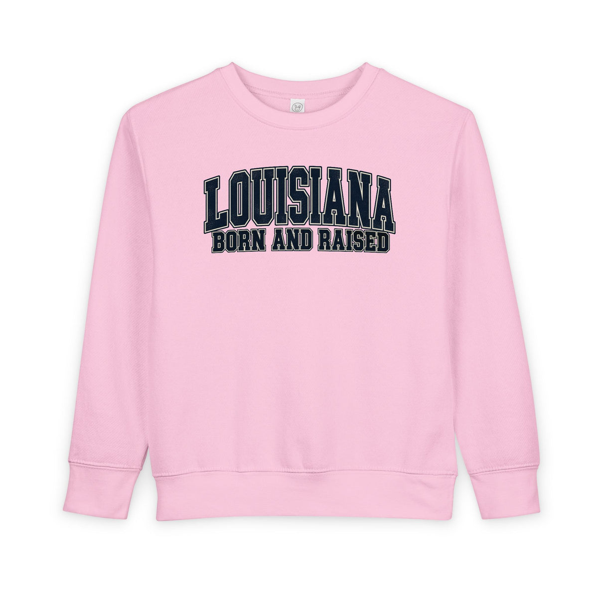Louisiana Born and Raised Bold Athletic Unisex Toddler Sweatshirt