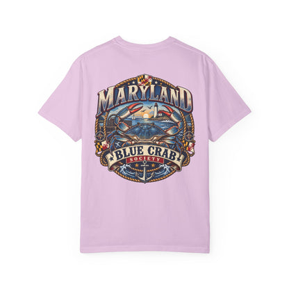 Maryland Blue Crab Society Unisex Comfort Color 1717 Streetwear Graphic Tee