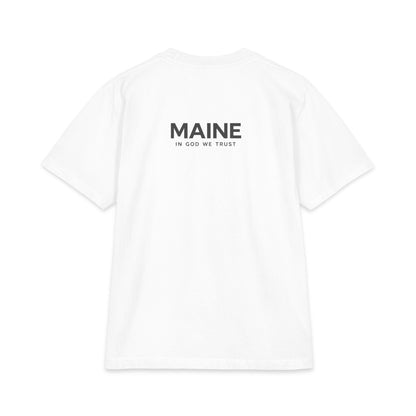 Maine All State In God We Trust Unisex Max Heavyweight Short Sleeve