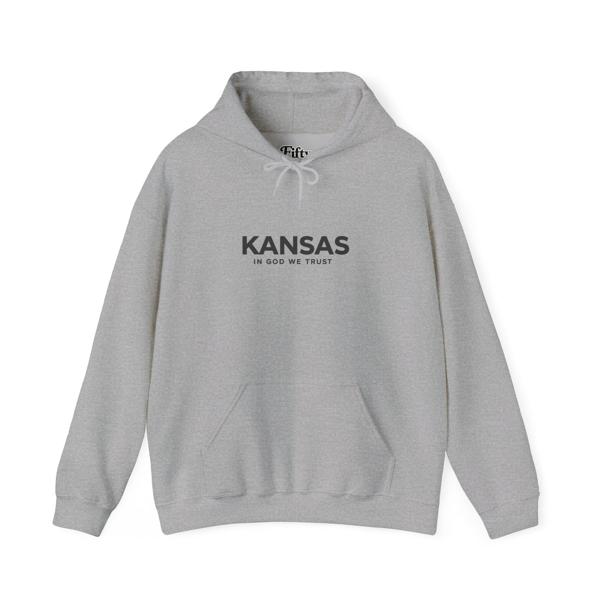 Kansas All State In God We Trust Unisex Hooded Sweatshirt