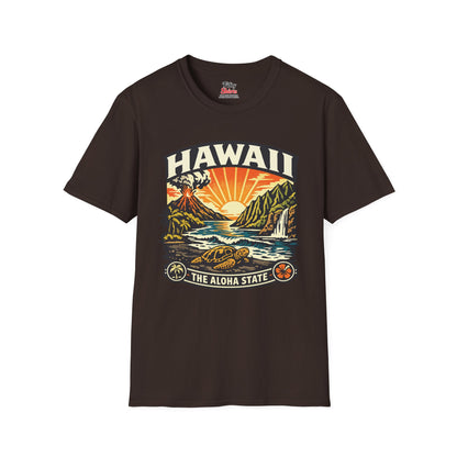 Hawaii Aloha State Adventure Unisex Softstyle T Shirt State Pride Graphic Tee Collections FS03