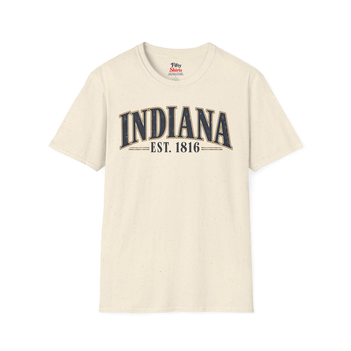 Indiana Est 1816 Unisex Softstyle T Shirt State Name Graphic Tee