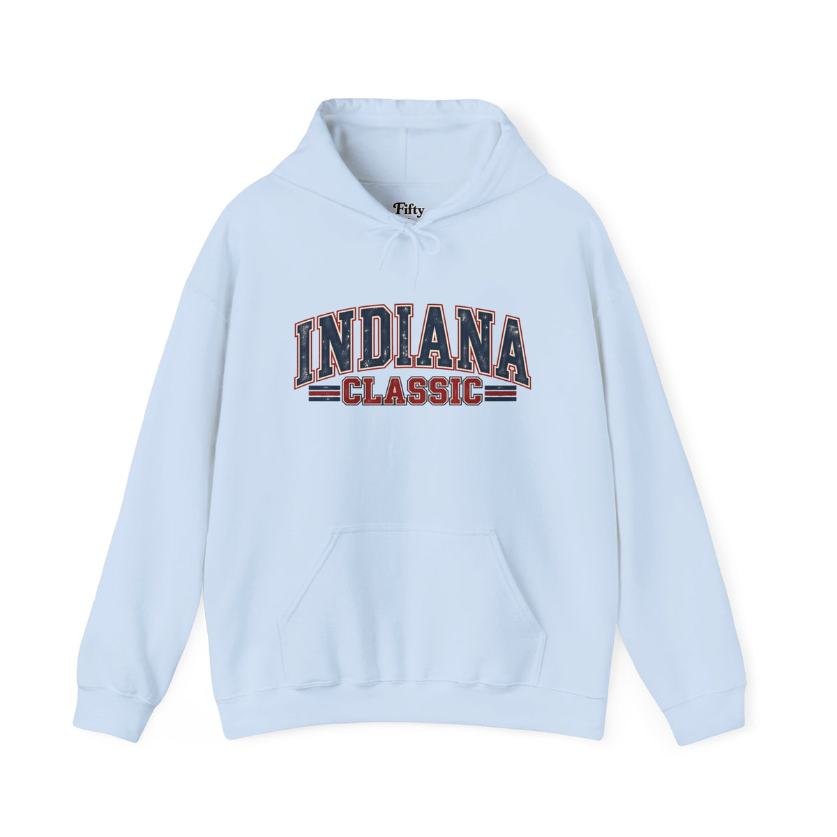 Indiana Classic Unisex Hoodie State Name Graphic