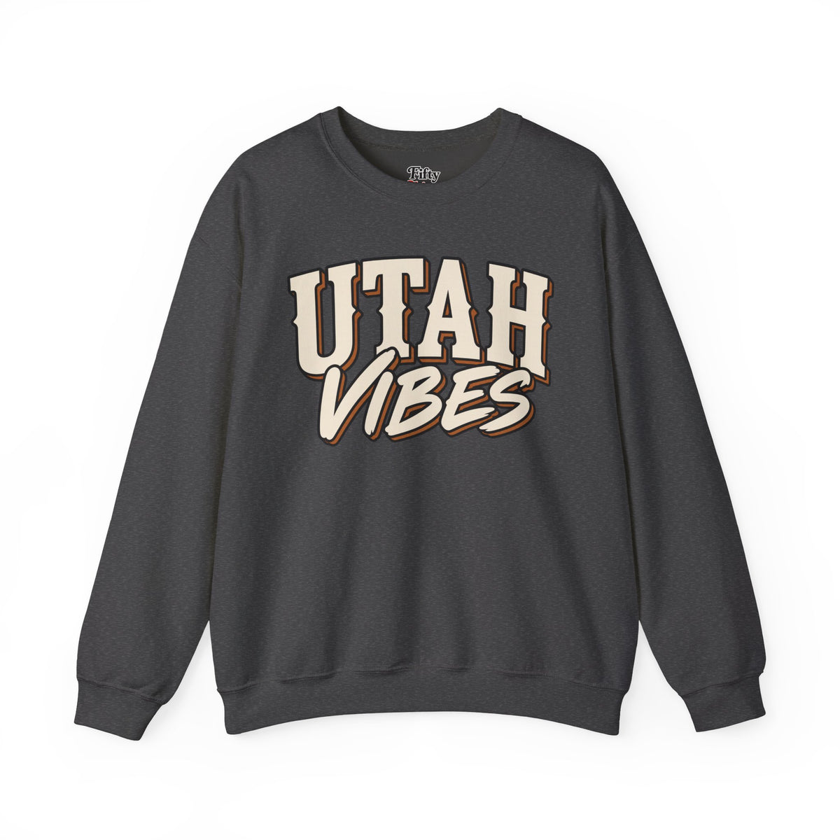 Utah Vibes Unisex Crewneck Sweatshirt State Name Graphic