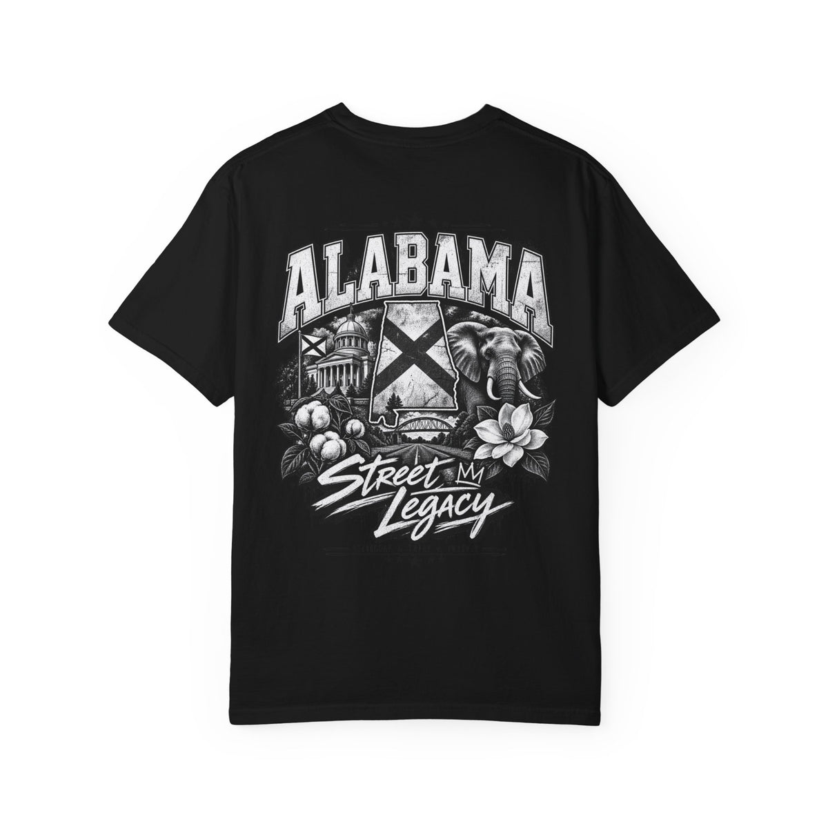 Alabama Street Legacy Unisex Comfort Color 1717 Streetwear Graphic Tee