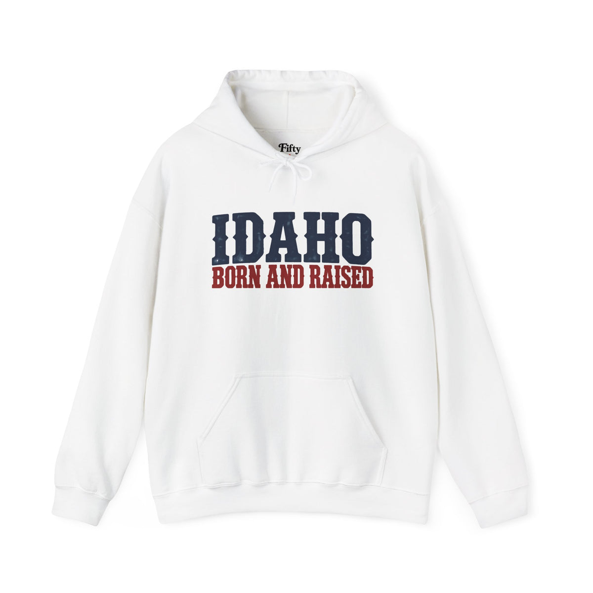 Idaho Born and Raised Rugged Western Unisex Hoodie Graphic