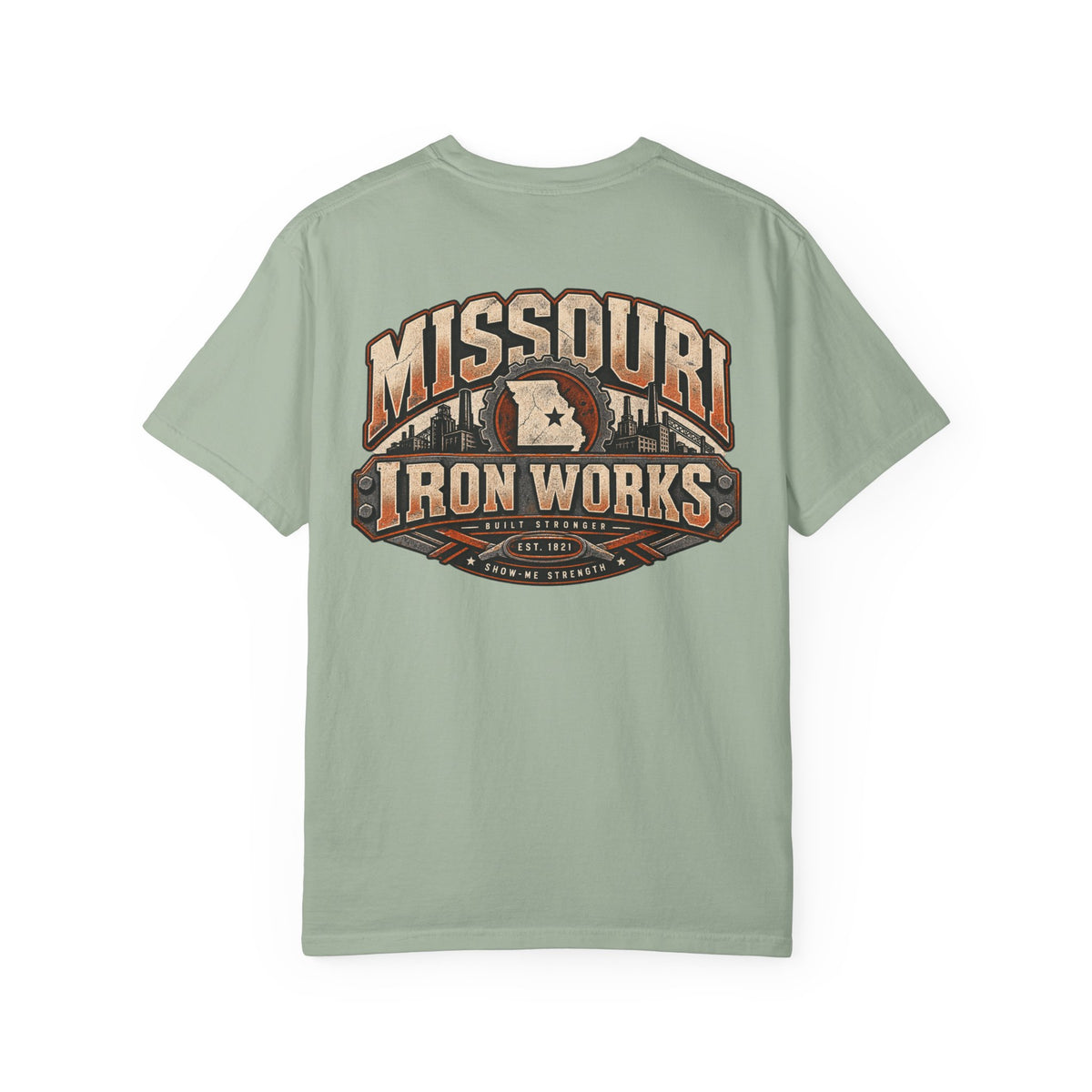 Missouri Iron Works Unisex Comfort Color 1717 Streetwear Graphic Tee