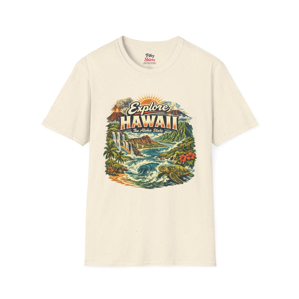 Explore Hawaii Unisex Softstyle T Shirt State Pride Graphic Tee Collections FS03