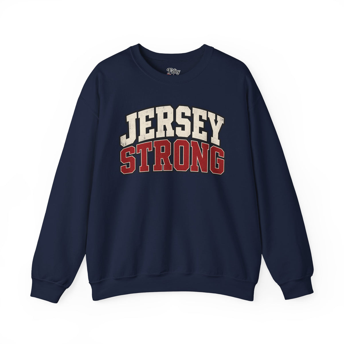New Jersey Strong Unisex Crewneck Sweatshirt State Name Graphic