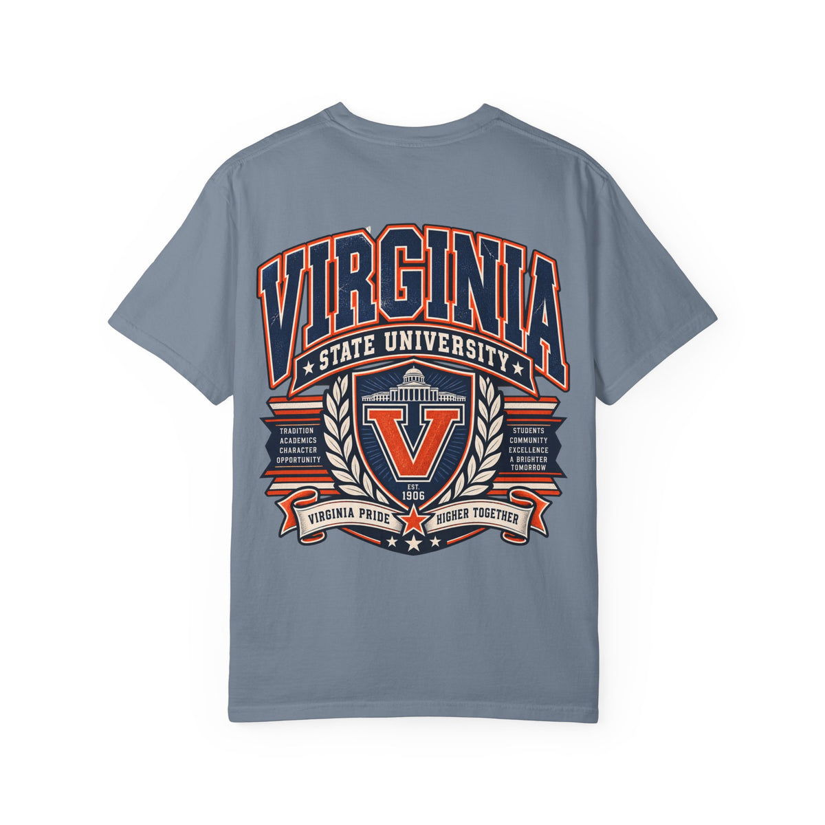 Virginia State University Unisex Comfort Color 1717 Streetwear Graphic Tee