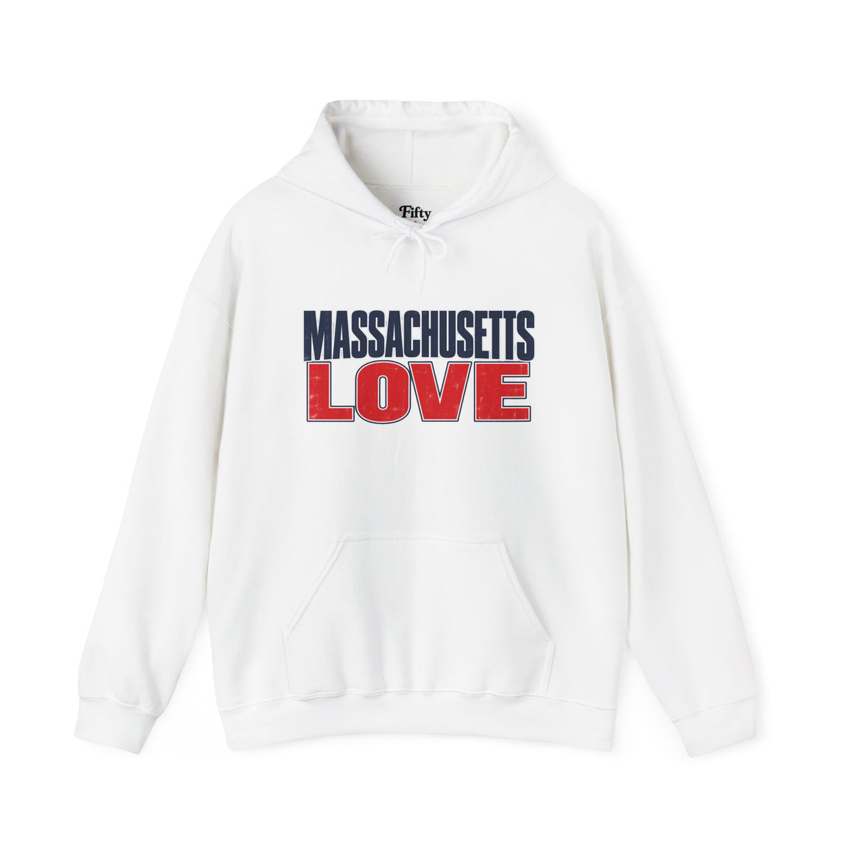 Massachusetts Love Unisex Hoodie State Name Graphic