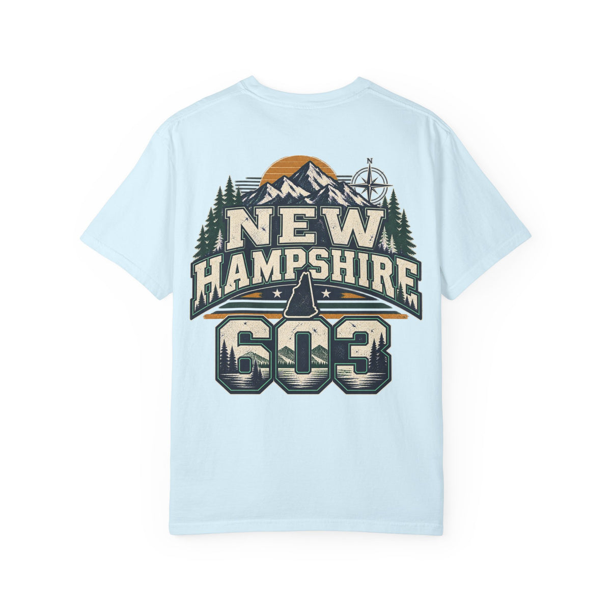New Hampshire 603 Unisex Comfort Color 1717 Streetwear Graphic Tee