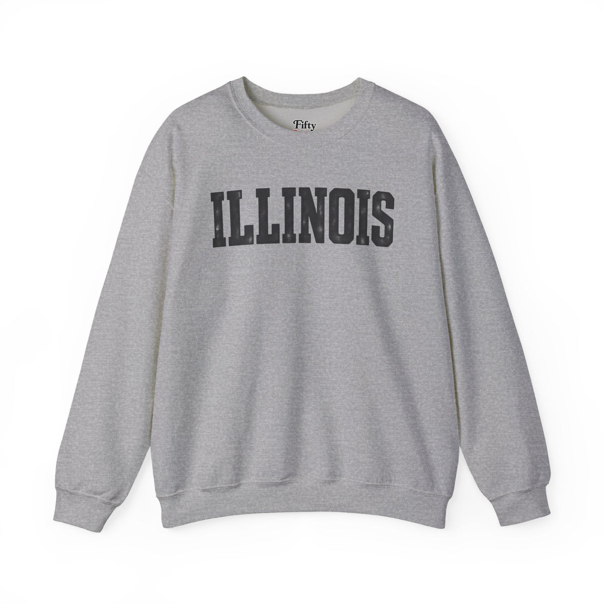 Illinois Unisex Crewneck Sweatshirt State Name Graphic