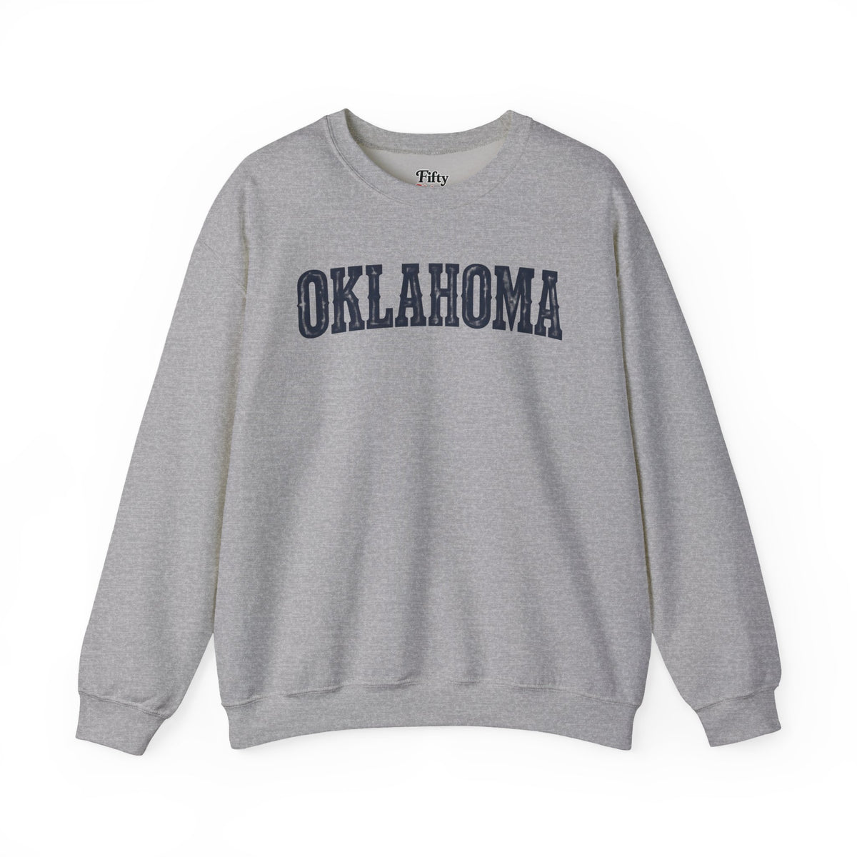 Oklahoma Unisex Crewneck Sweatshirt State Name Graphic