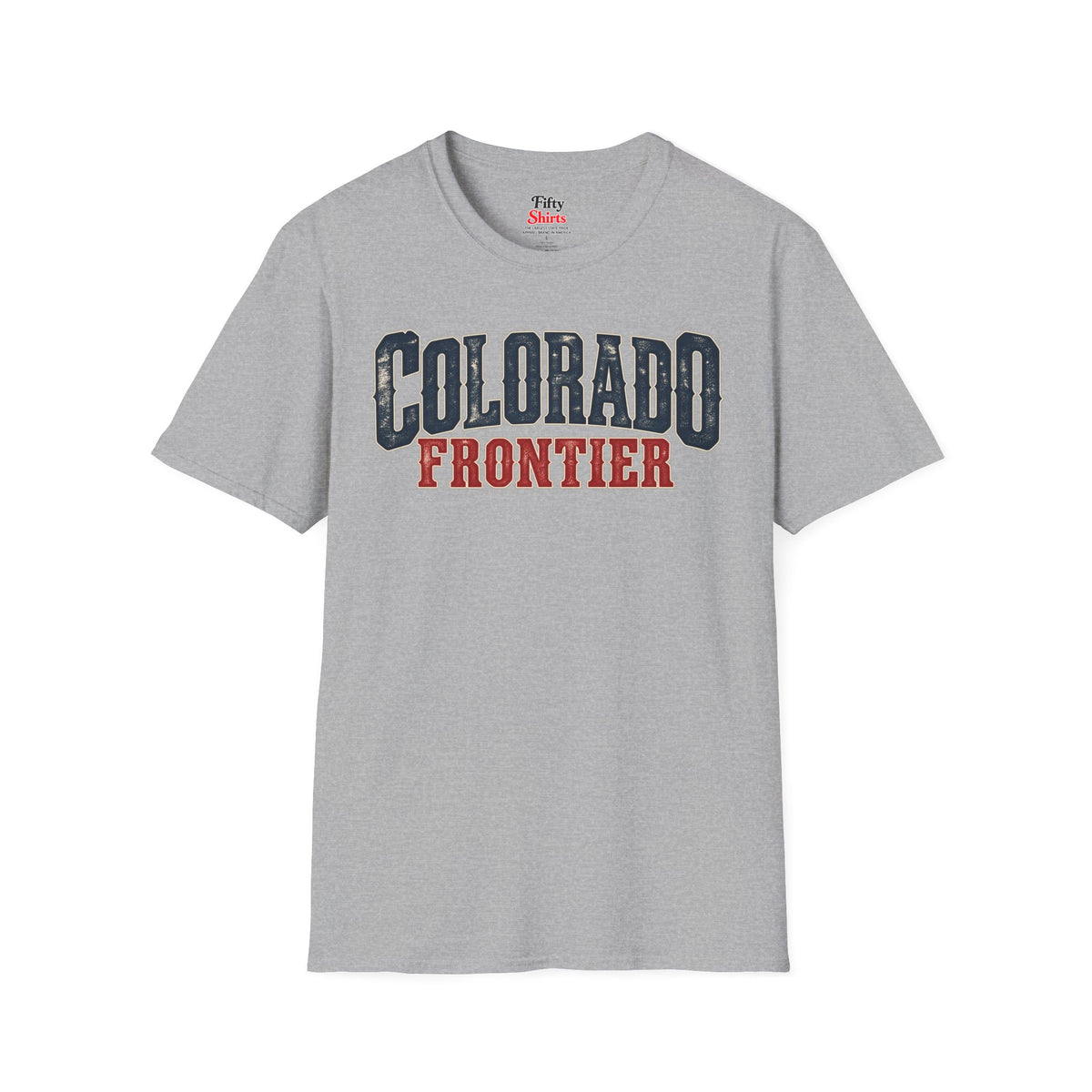 Colorado Frontier  Unisex Softstyle T Shirt State Name Graphic Tee