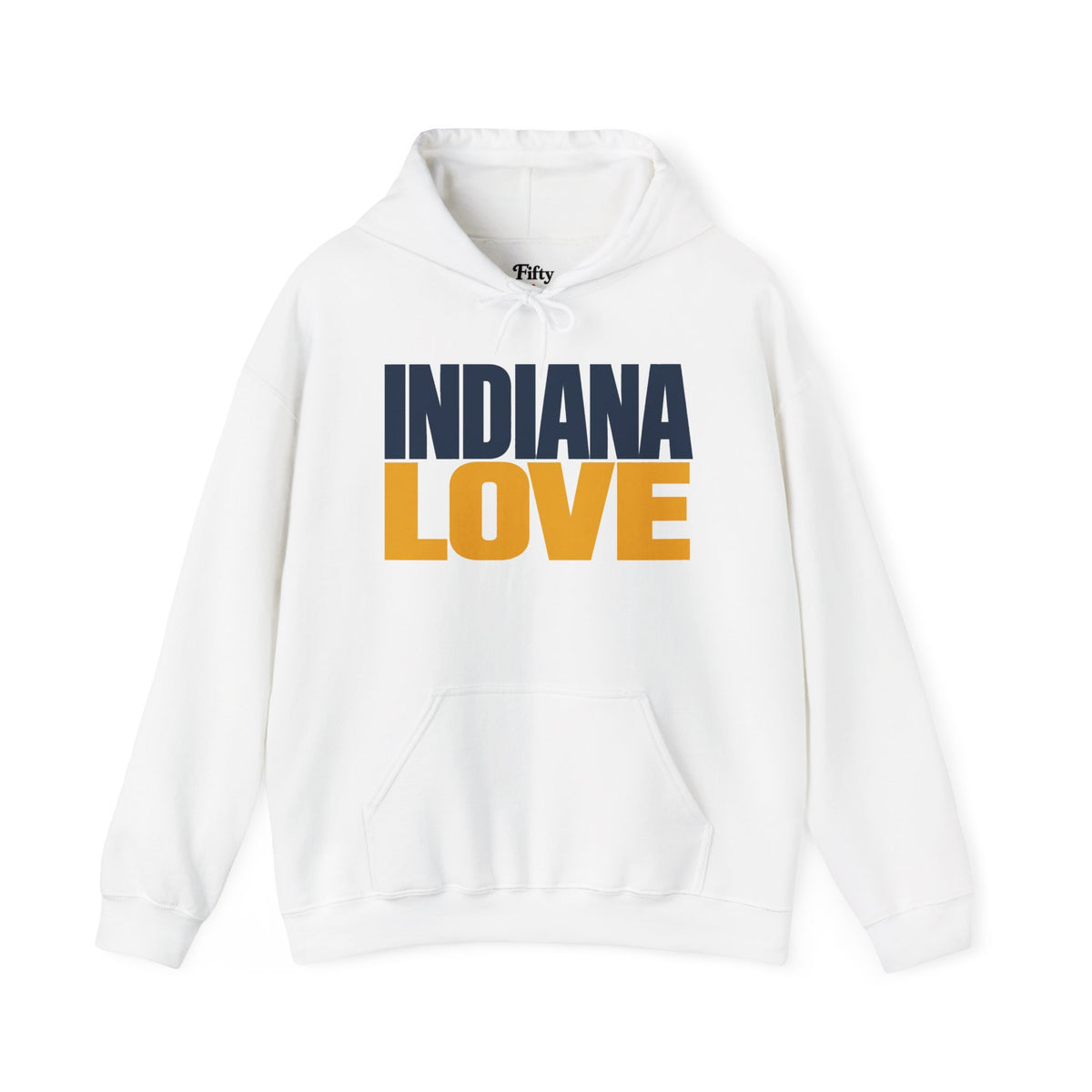 Indiana Love Unisex Hoodie State Name Graphic